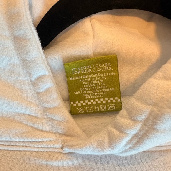 Lonely Ghost Hoodie XL White Graphic Streetwear Pullover Sweatshirt - Picture 4 of 4